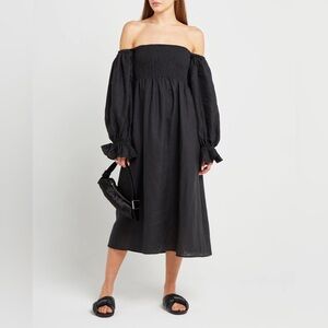 NWT, OPT Athena Midi Dress, Black, XS